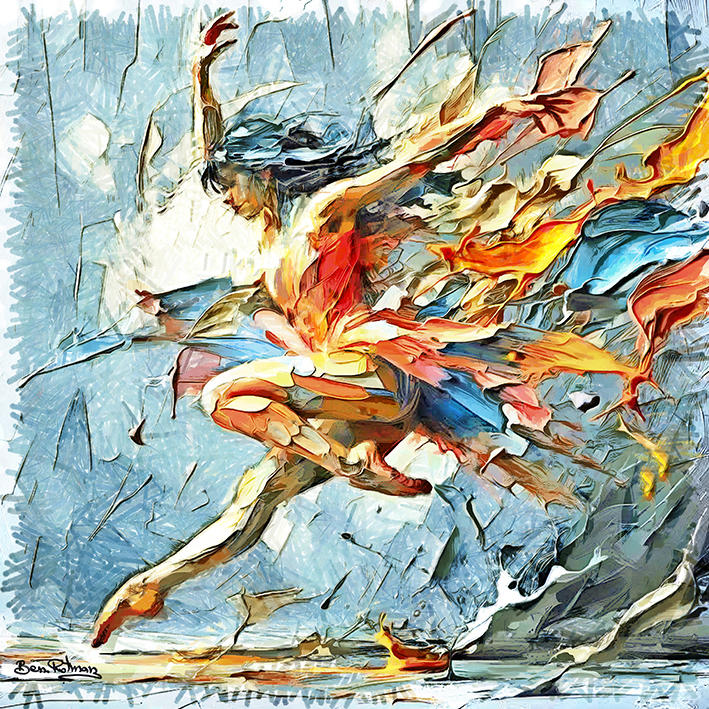 ריקוד אוהב , ציור בצבעי שמן ,לבית, לסלון, למשרד, בהתאמה אישית