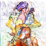 אנרגיה בניגון הצ'לו,בשמן,לבית, למשרד,בכל גודל