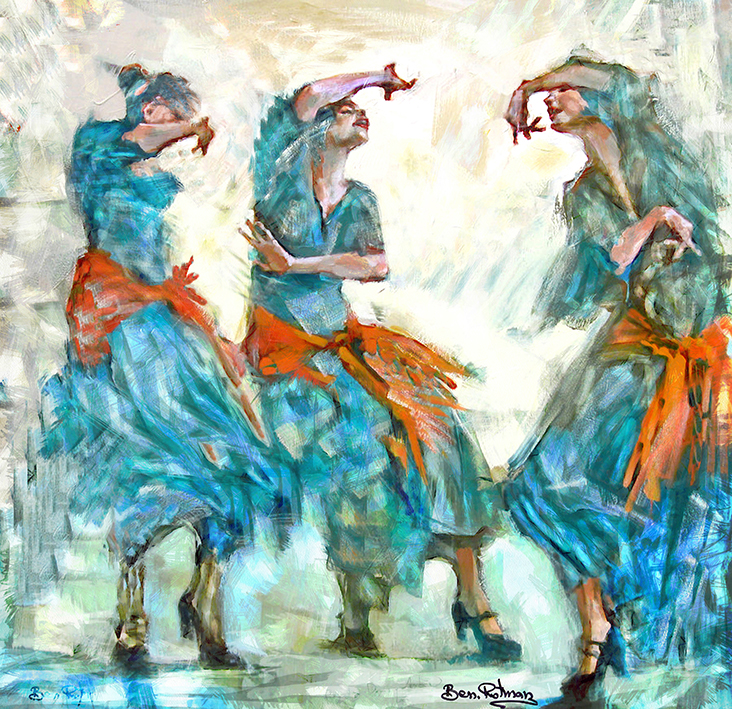 שמחת הריקוד ,בצבעי שמן ,על קנבס, בכל גודל,לבית,לסלון